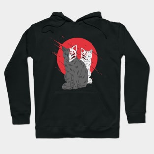 Two Japanese Cat Hoodie